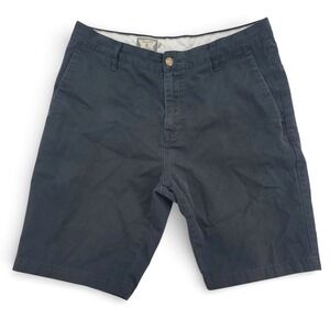 Volcom Men's 34 Chino Shorts Cotton Blend Black Skate Streetwear Casual